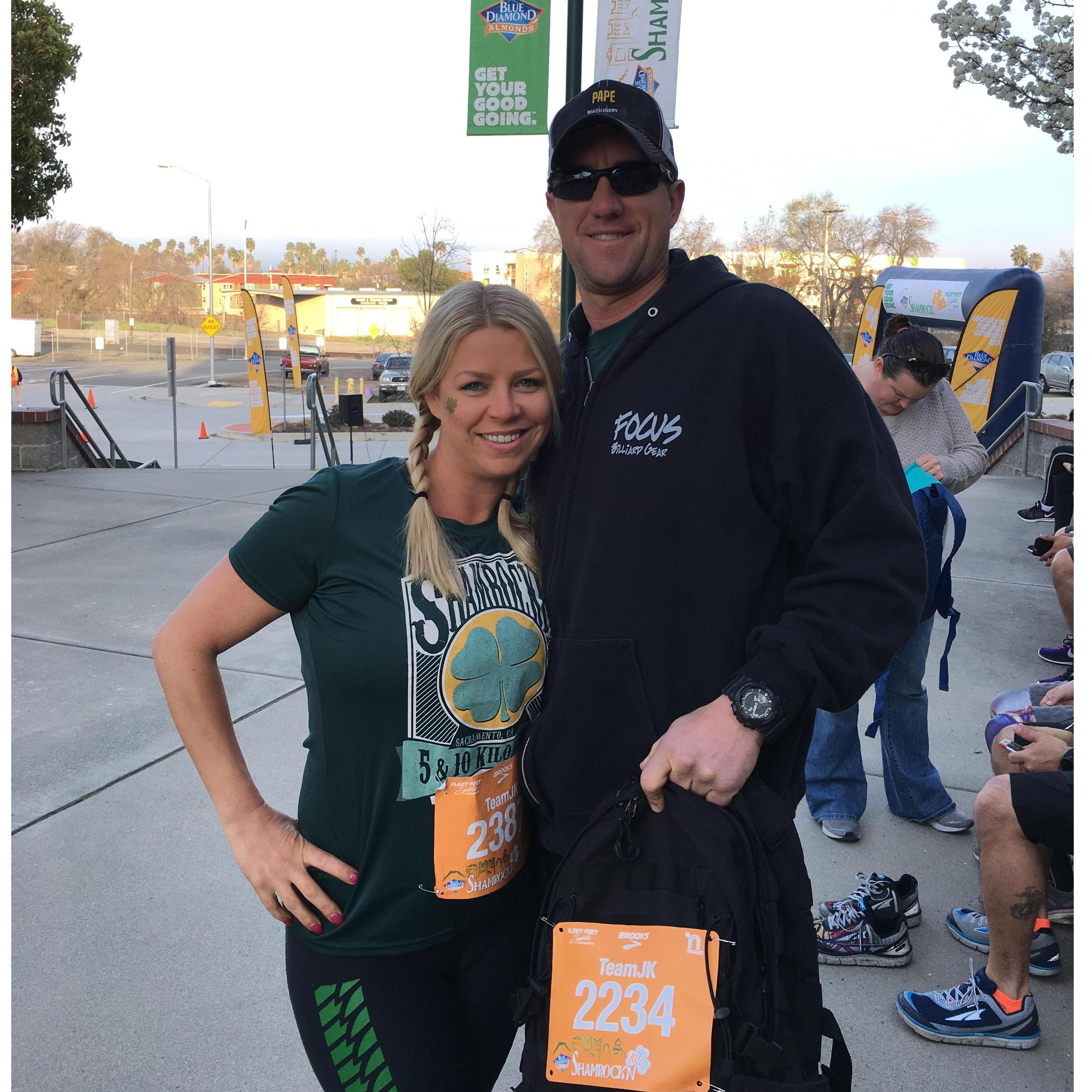 This was about 6 months into dating we ran our first 10k together