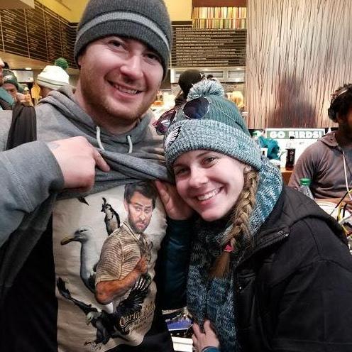 The closest I ever got to Michael wearing "Philly" gear.