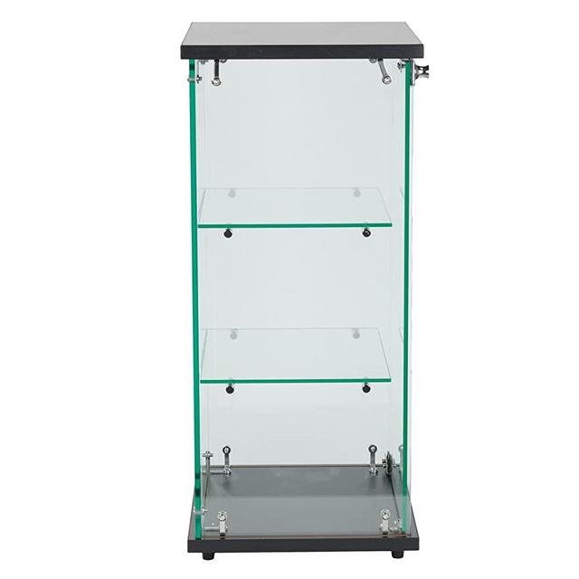 Infinity Countertop Glass Display Case (Ready to Assemble) - 12-1/4"W x 14-1/4"D x 27-1/4"H - Showcase Cabinet Bookcase with Lock, Perfect for Displaying Smaller Items