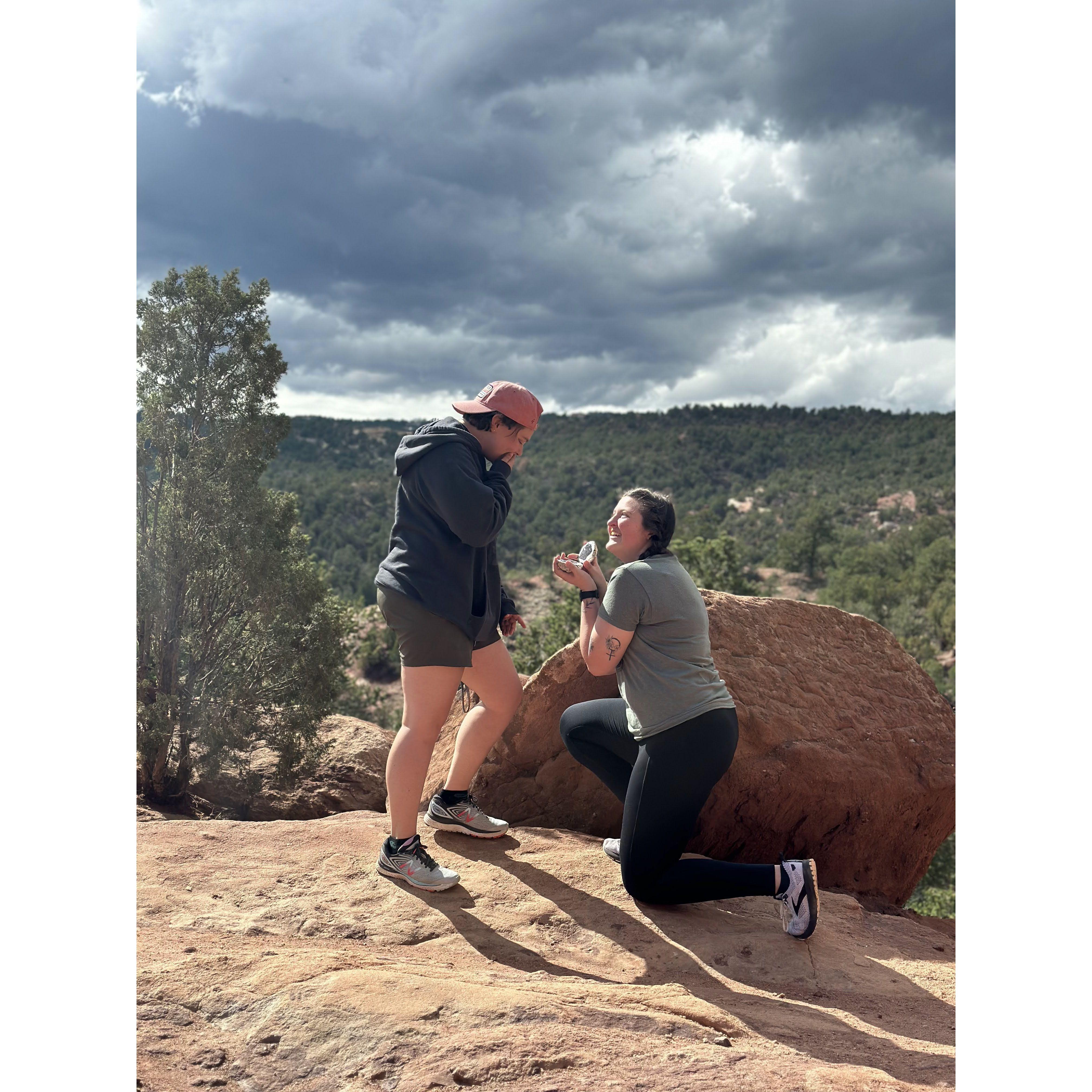 The day Hannah proposed to Caleigh!