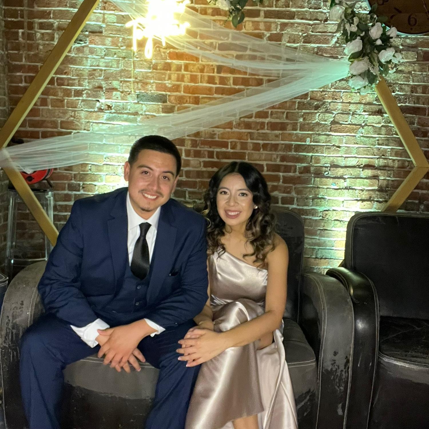 Celebrating James and Irene's wedding in El Paso.