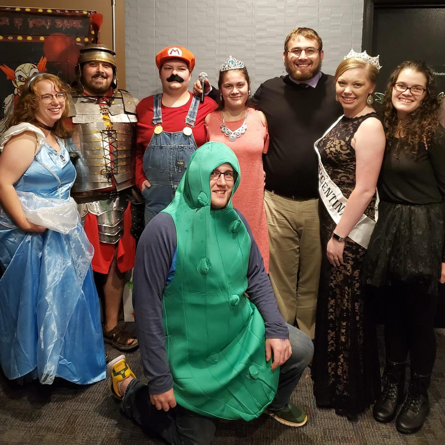 Taylor and Nathan with The Culinary Crew at the Haley Haen 4th Annual Memorial Hollzerween Party. October 26 2019