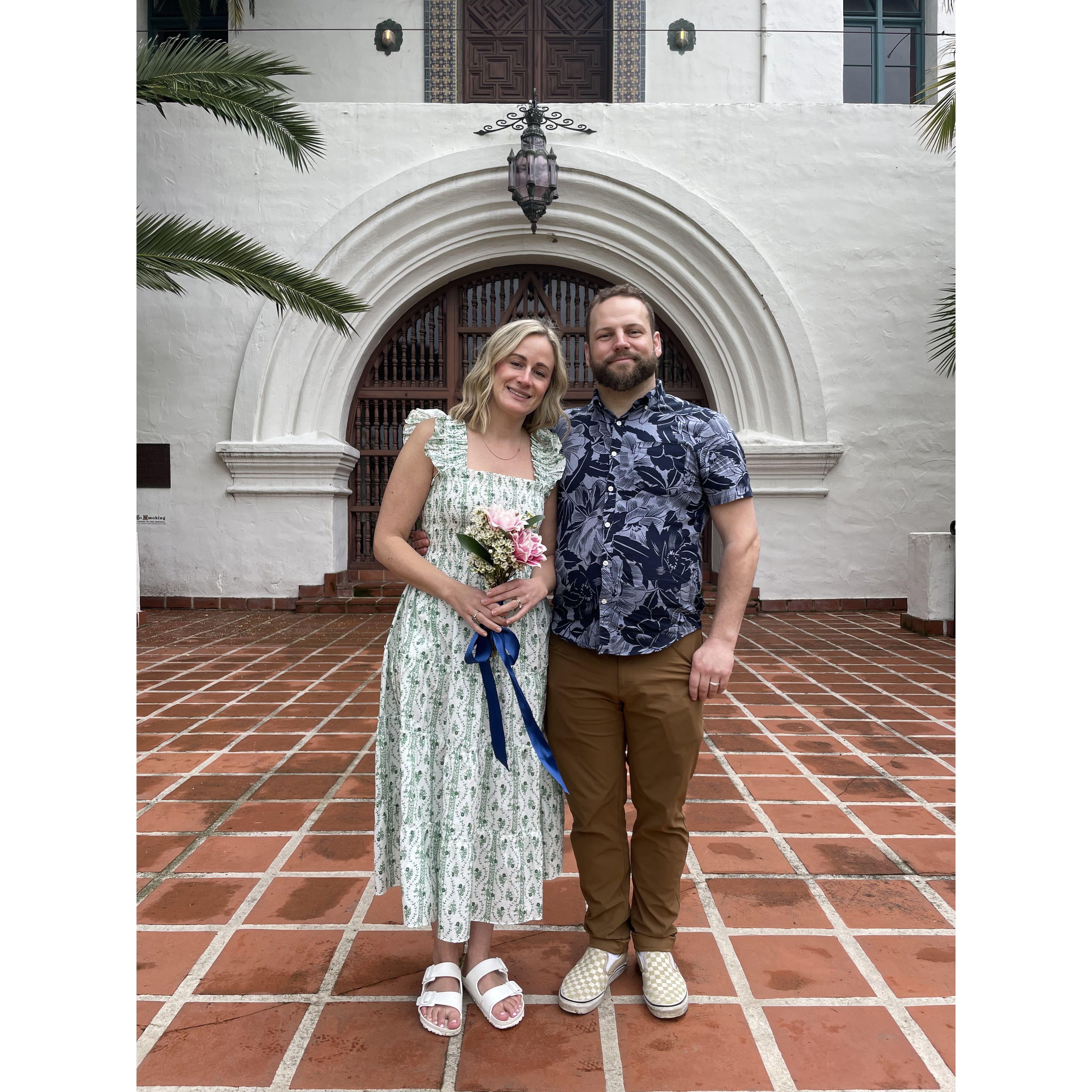 Another one outside the Santa Barbara Courthouse