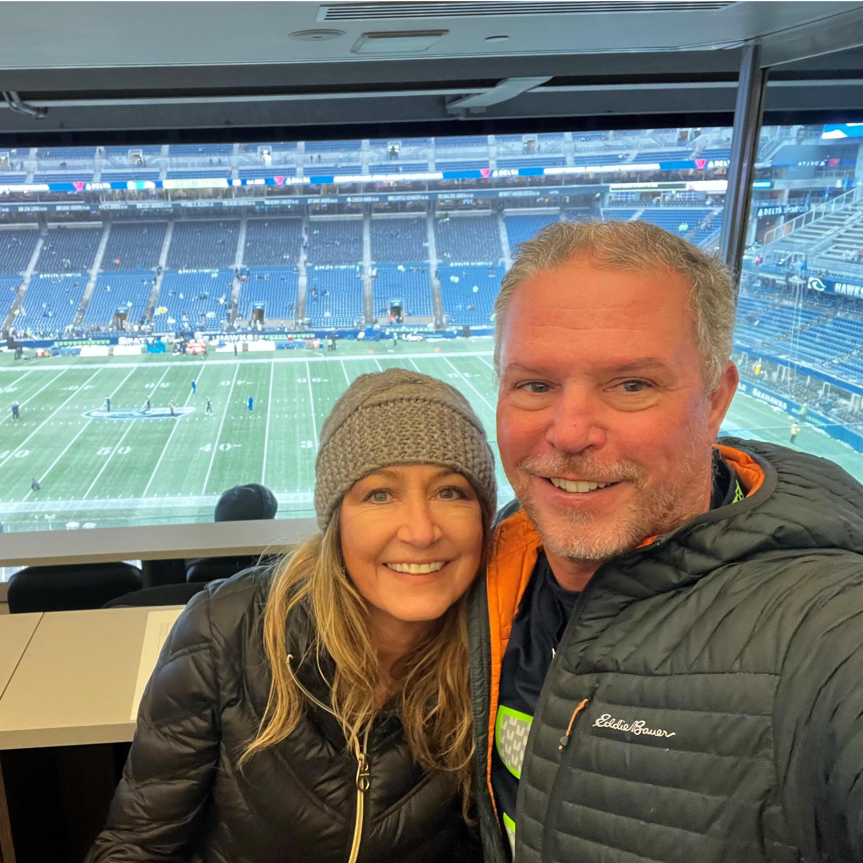 January 2022 in Seattle at the Seahawks game.