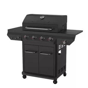 Nexgrill 4-Burner with Side Burner Propane Gas Grill in Graphite Black 720-0830XM