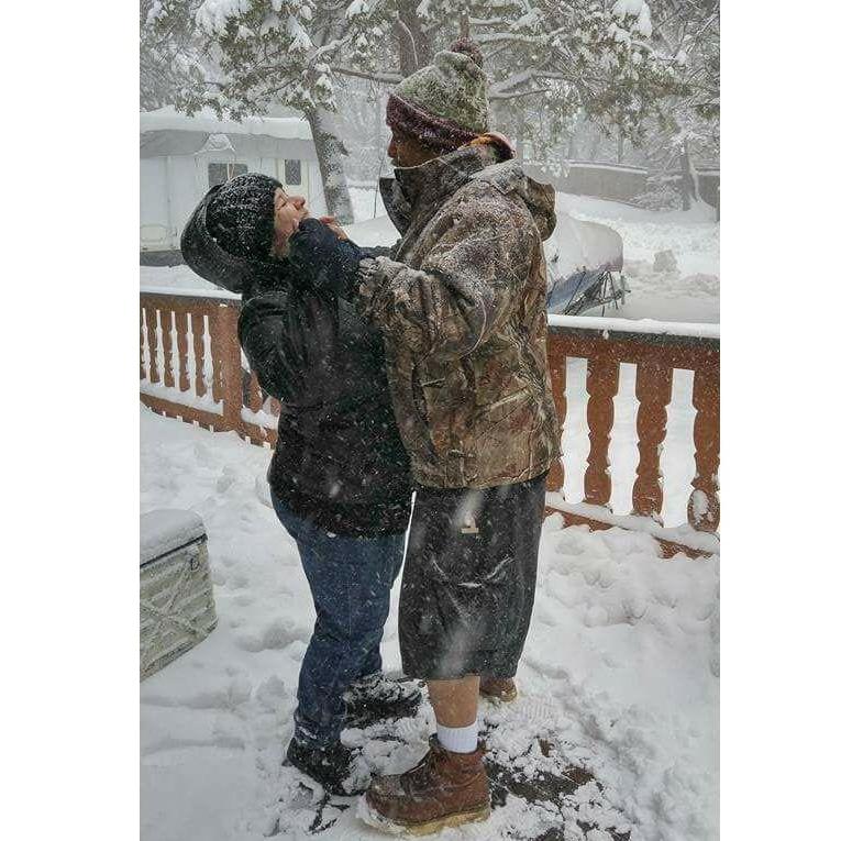 Alex and Christina in Big Bear enjoying each others company and dancing among the snowflakes.  Thank you sister Carmen for capturing and wonderful moment!