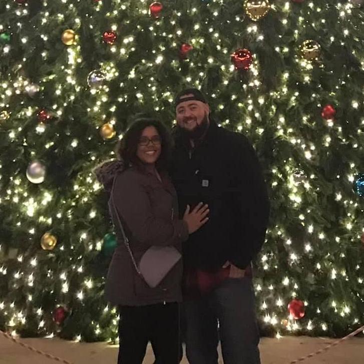 Kidnapped him, took him out of state and forced a stranger to take our first picture together as a couple by this lovely tree. Ahh the memories.