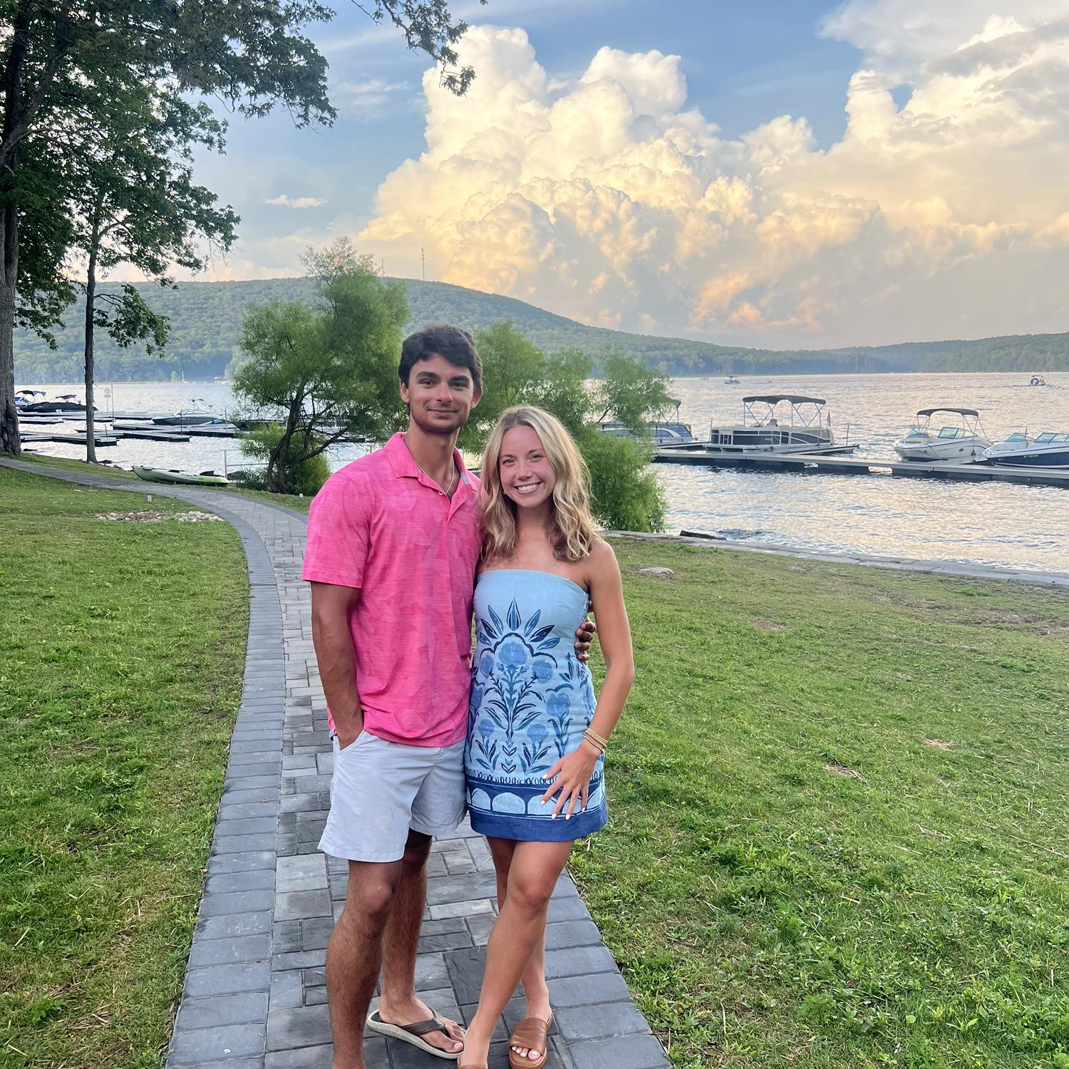 At one of their favorite restaurants, Firewater at Deep Creek Lake