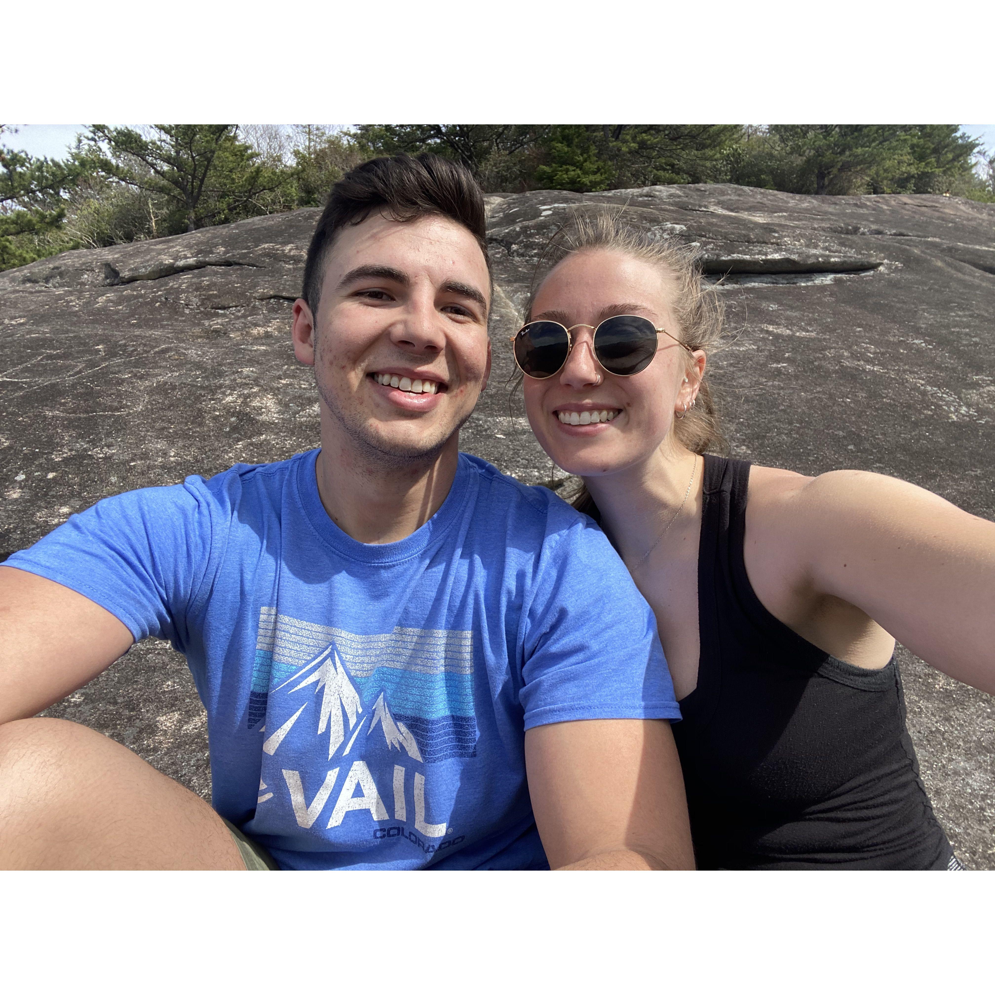 One of our first hikes together!