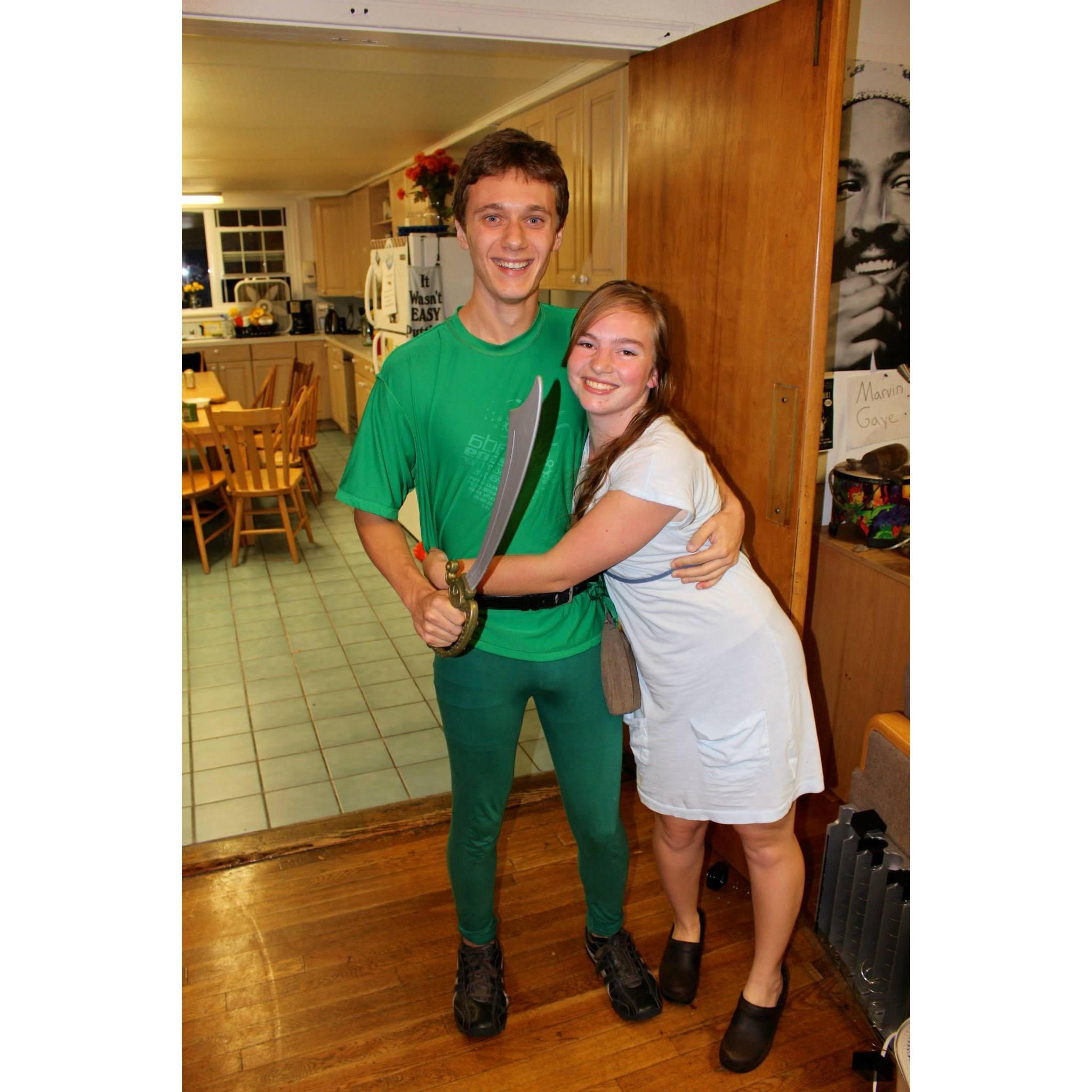 Peter Pan and Wendy for a Disney themed party at St. Lawrence