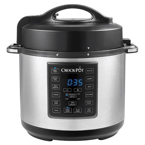 Crock-Pot Express Crock 6qt Pressure Cooker Slow Cooker 8-in-1 Multi-Cooker - Stainless Steel SCCPPC600-V1
