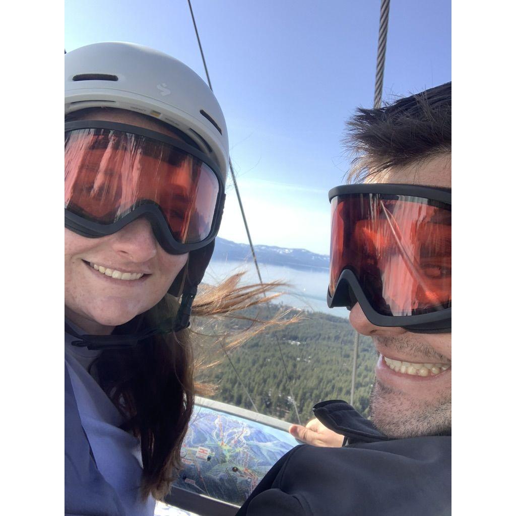 On the ski lift @ Heavenly, March 2022