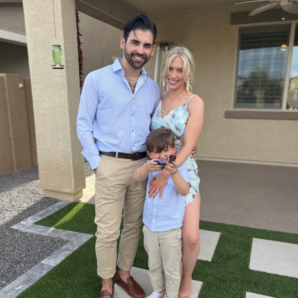 Seth's brother Noah with wife (Karlee) and son (Aspen)