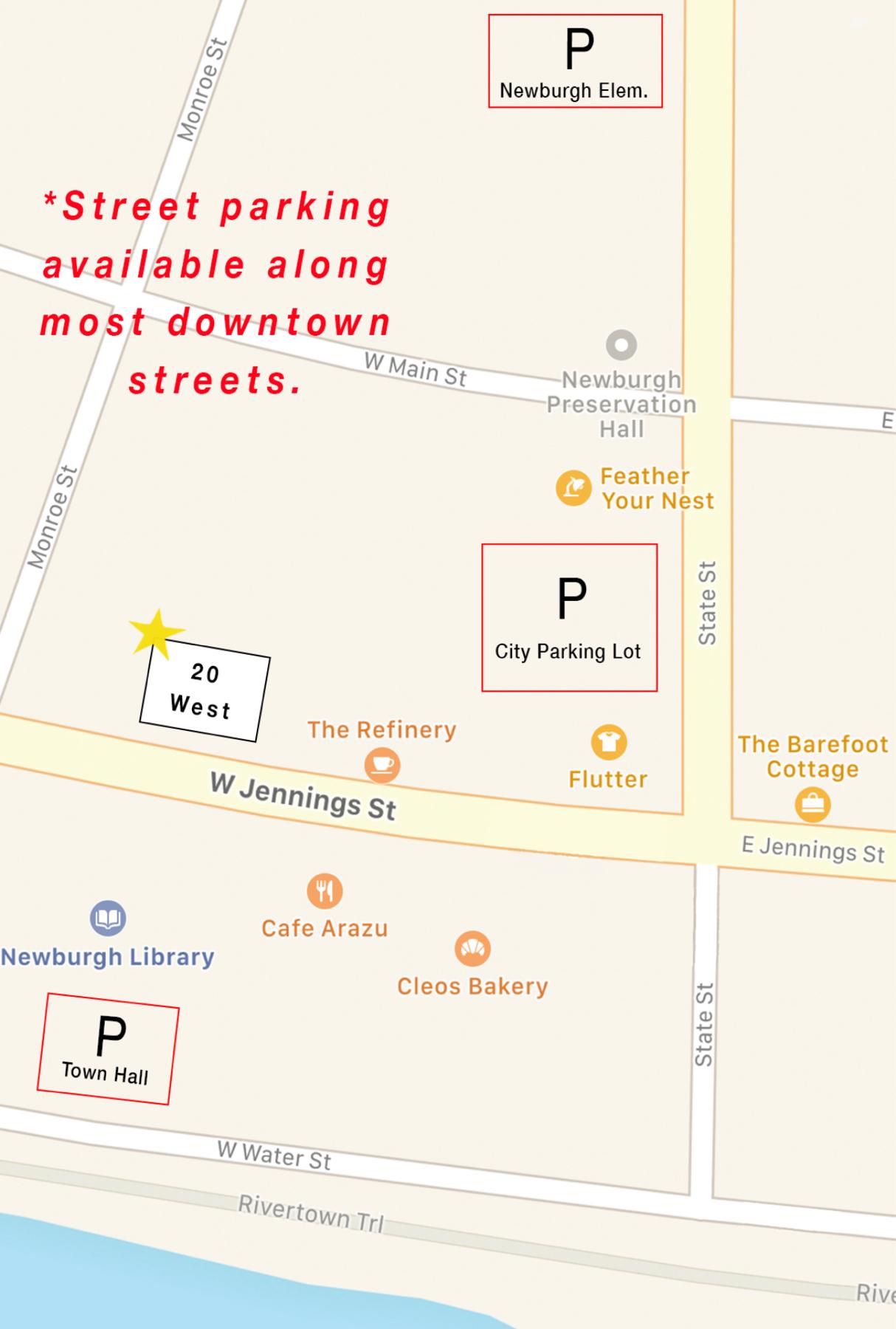 Parking option map