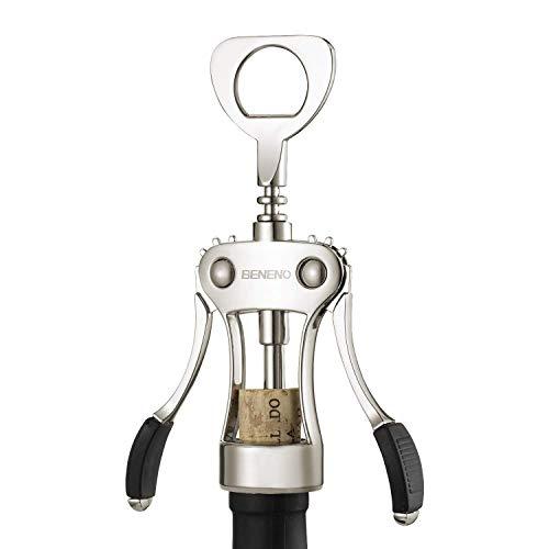 Wing Corkscrew, Zinc Alloy Premium Wine Cork Opener with Multifunctional Bottles Opener, Upgrade