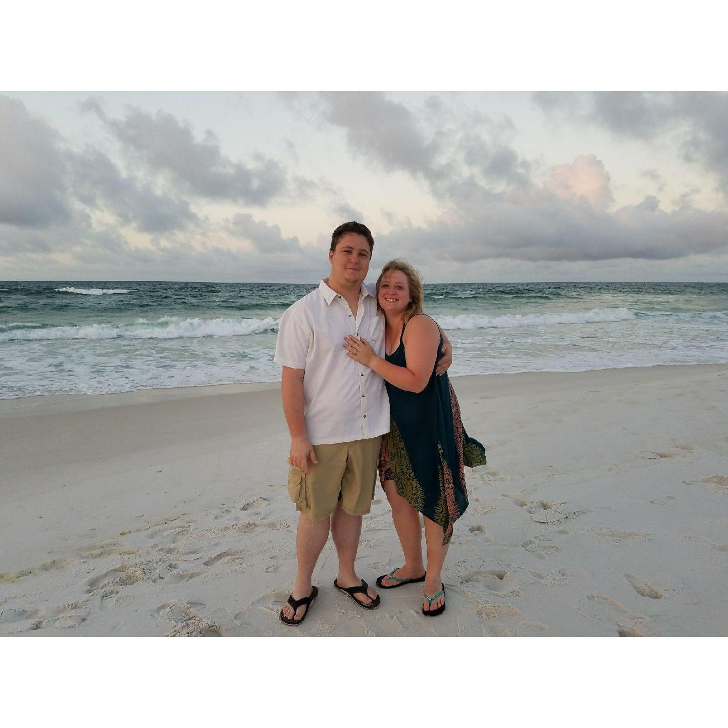 The morning he asked and I said YES!! 
May 31, 2018.