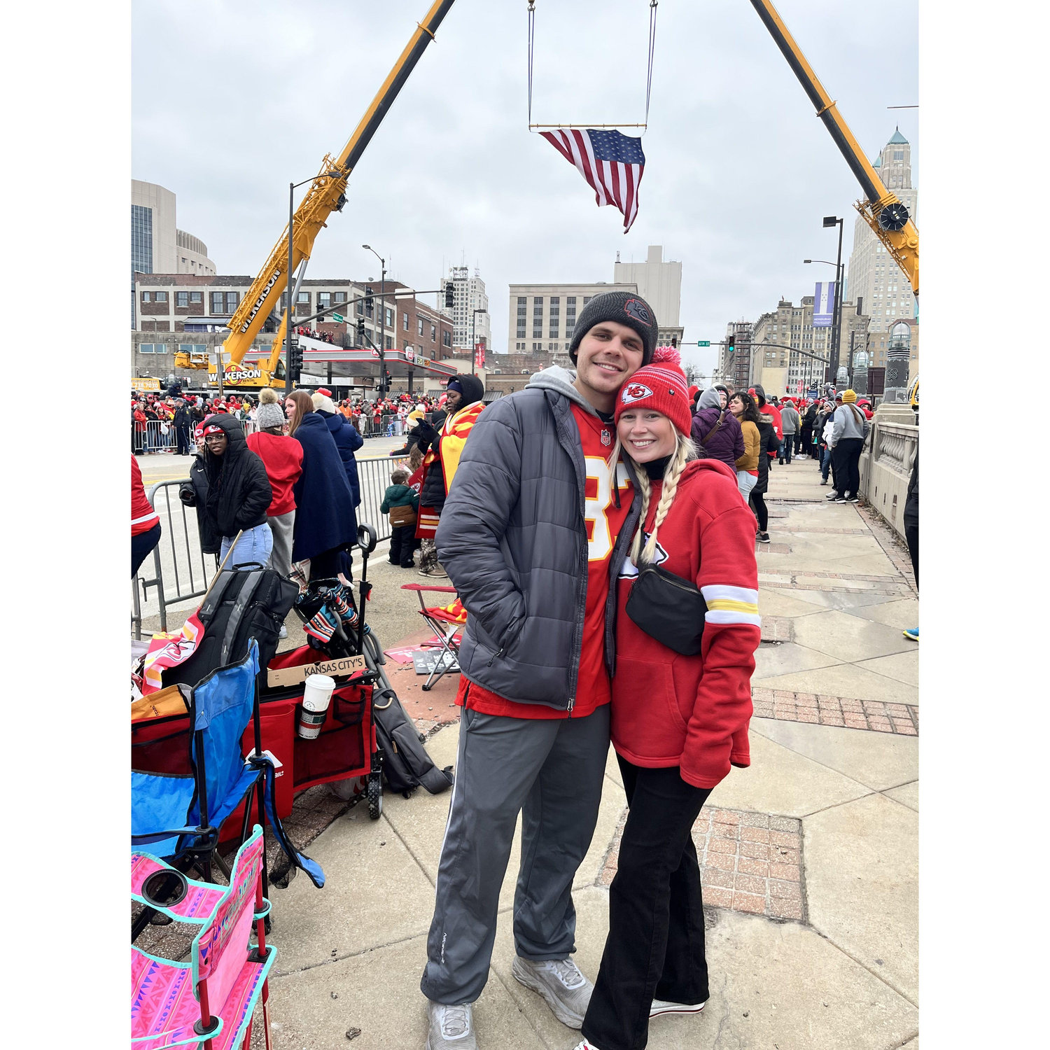 Drew and his entire family are the BIGGEST Chiefs fans which means I also have to be a big Chiefs fan!
