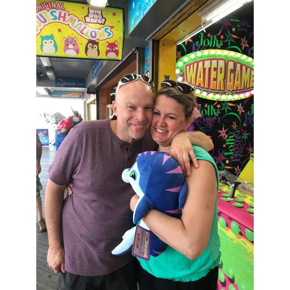 My 1st time to Ocean City, MD. I beat Steve at the water gun game....more than once ;)