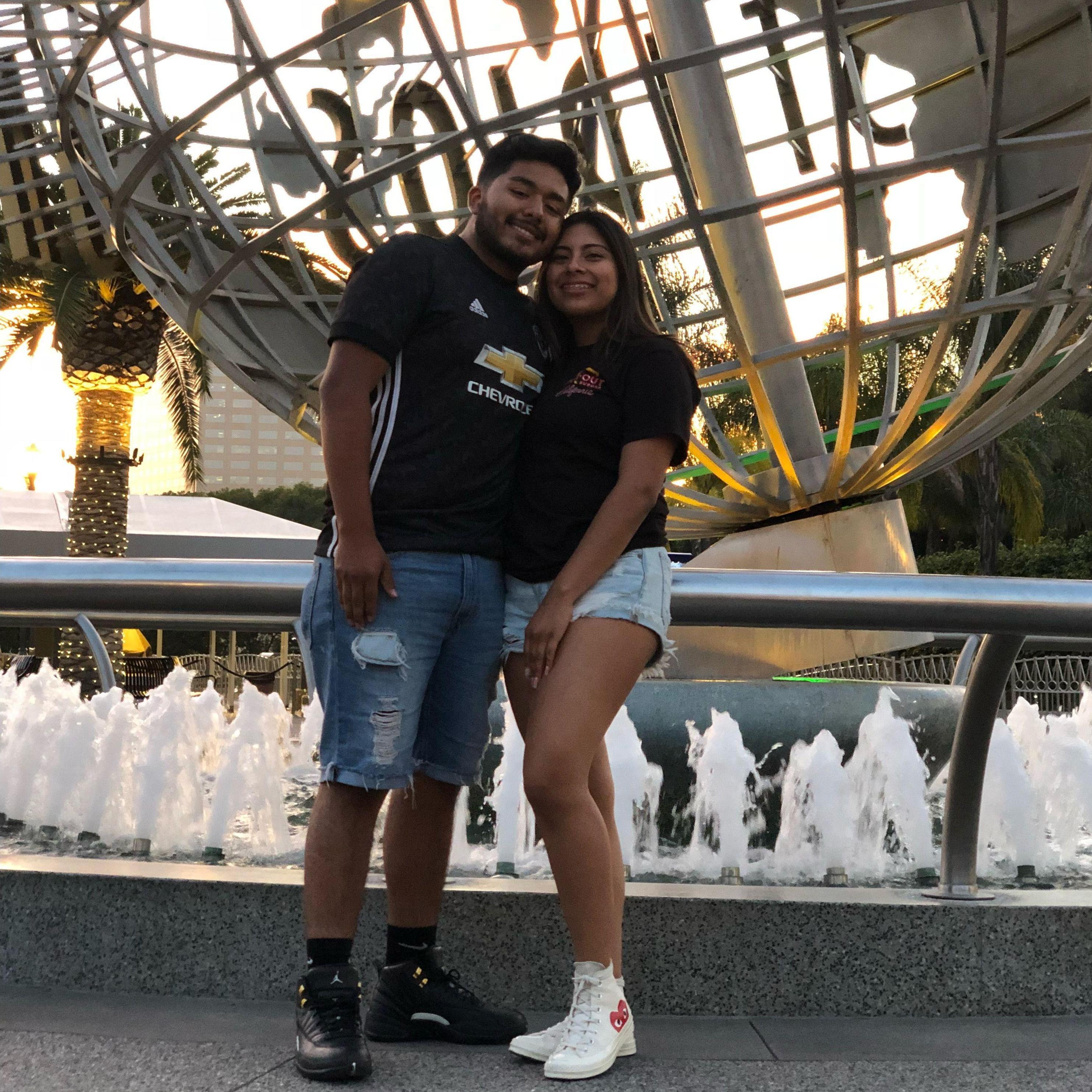 first time at Universal in Cali