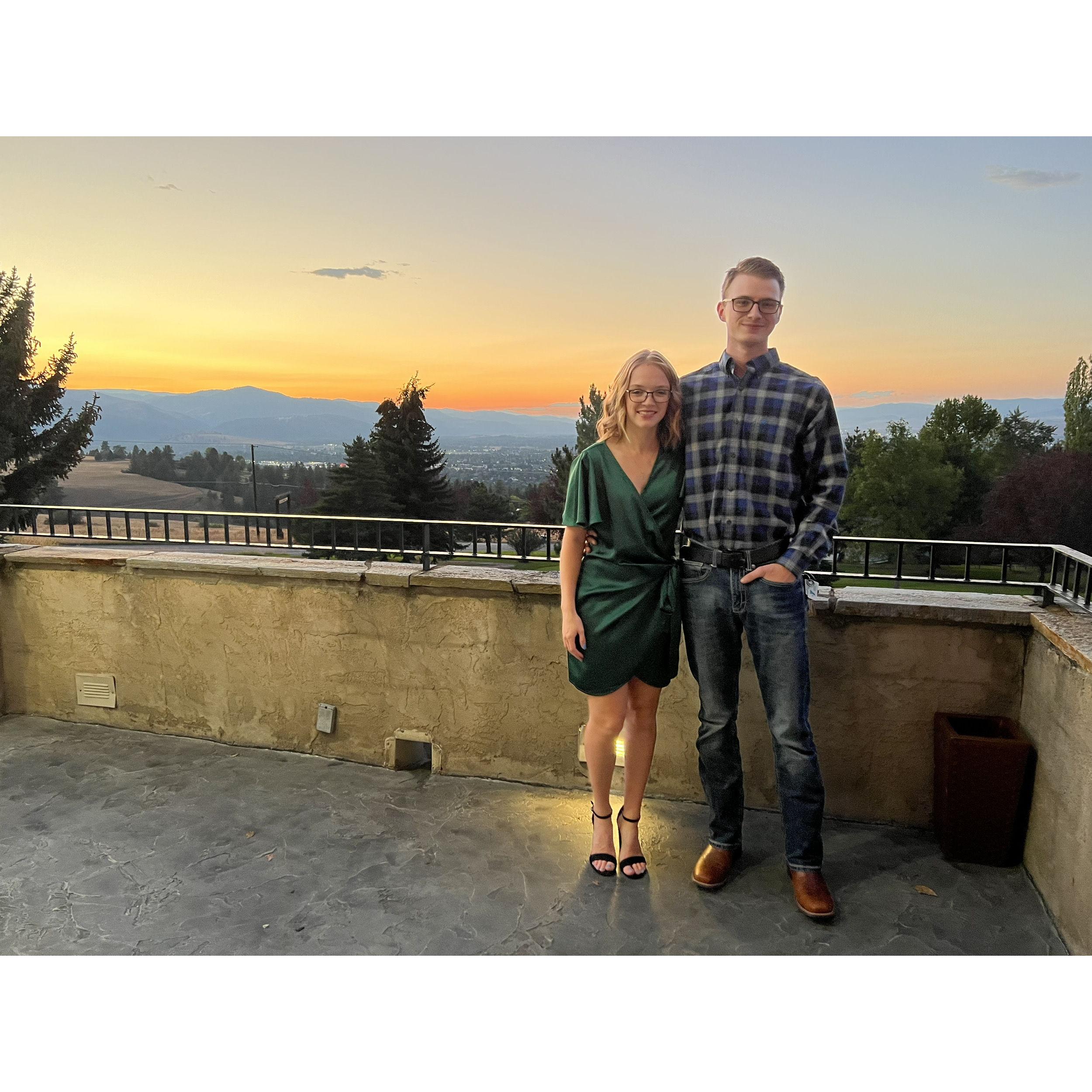 Our first official date, right before he asked me to be his girlfriend