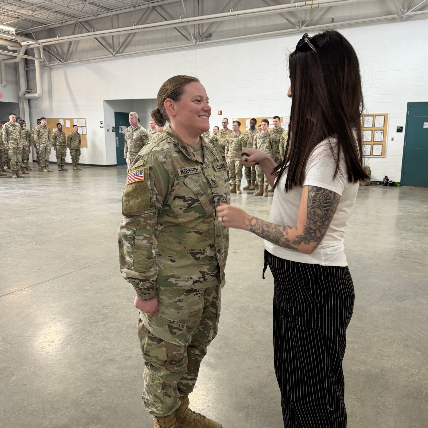 Laura's promotion ceremony
