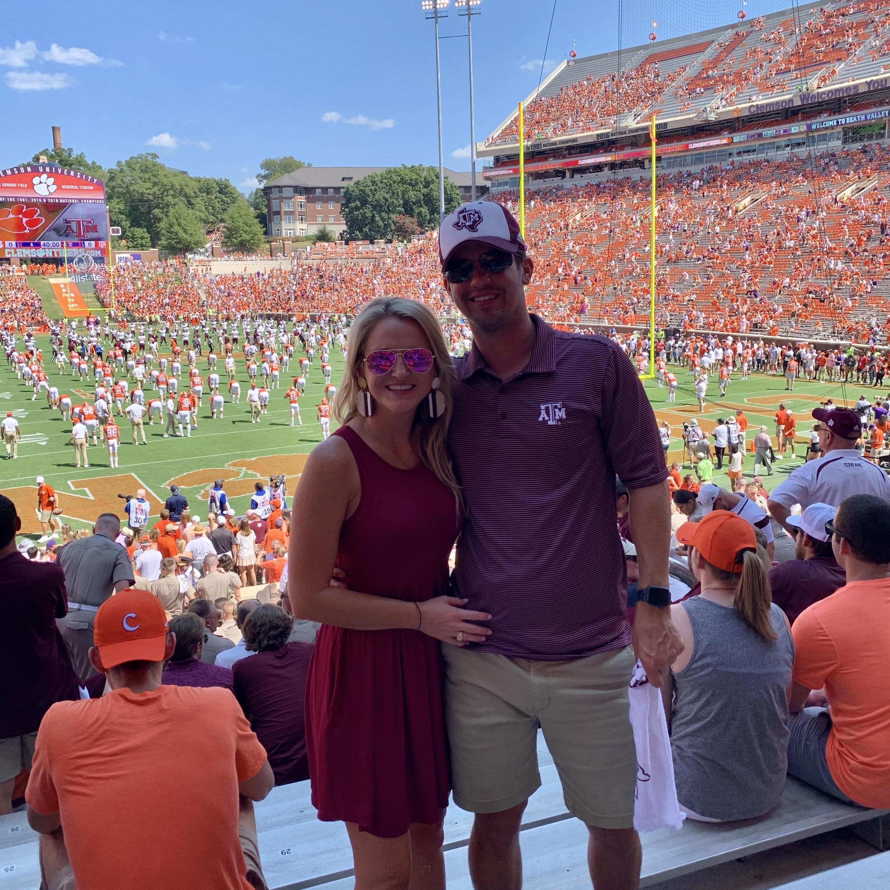 Aggie Football game at Clemson, South Carolina