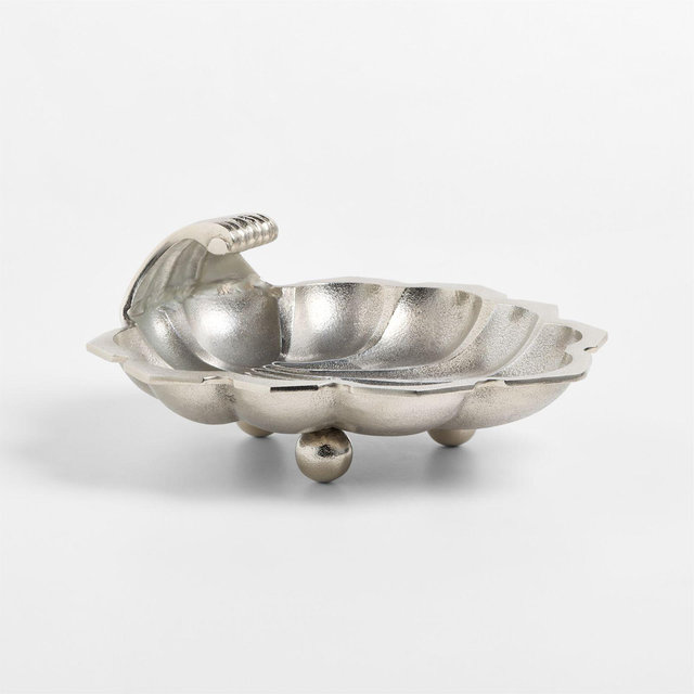 Shell Cast Aluminum Decorative Tray by Laura Harrier and Tiffany Howell
