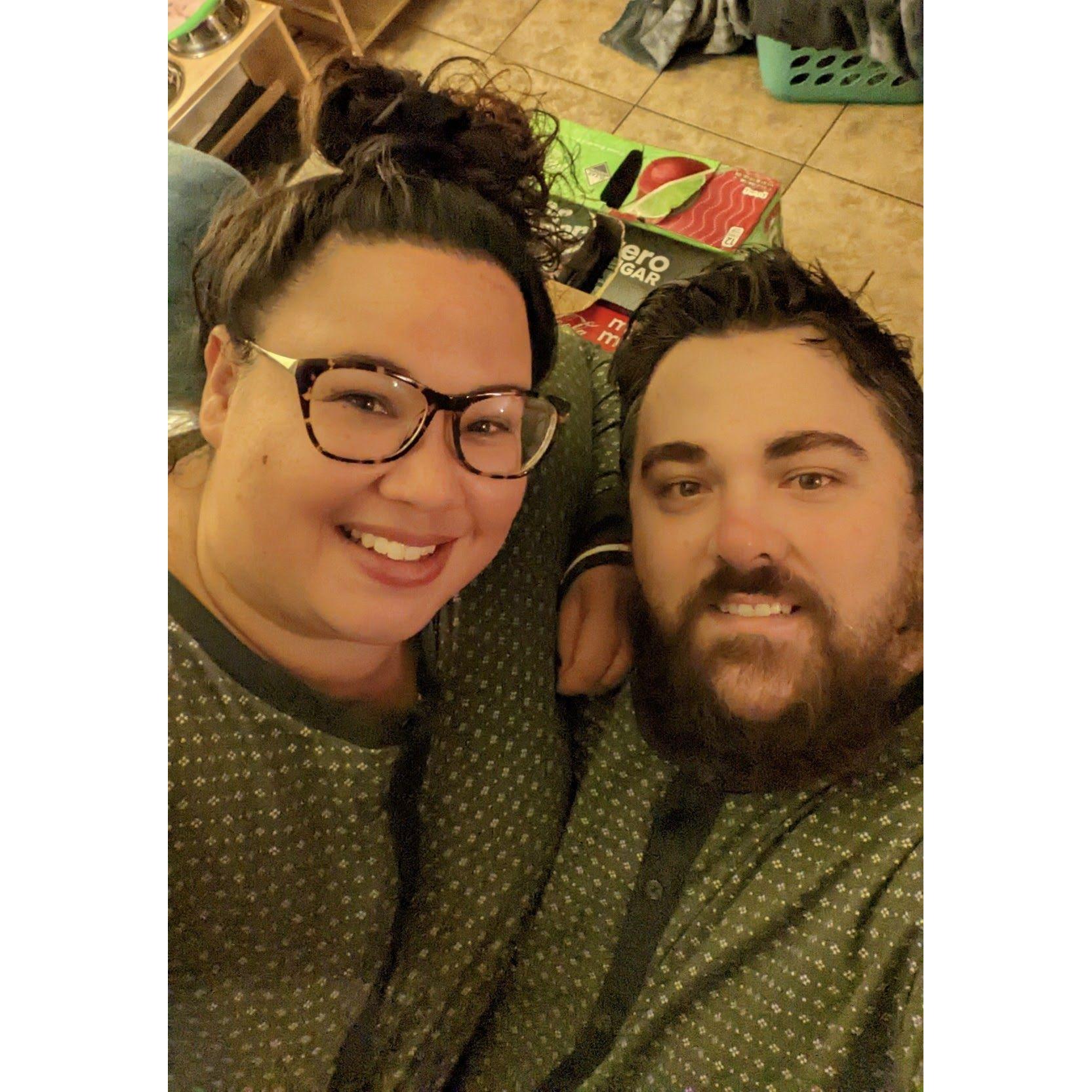 Our Christmas onsies!