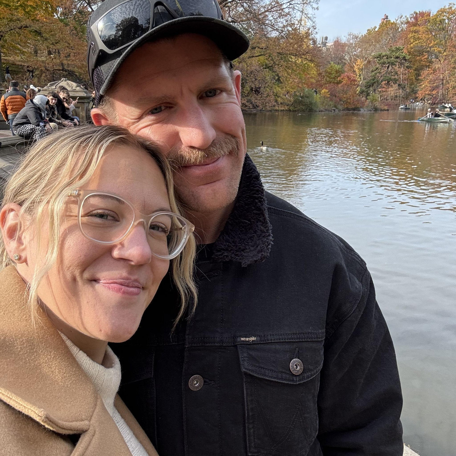 Central Park right after getting engaged
