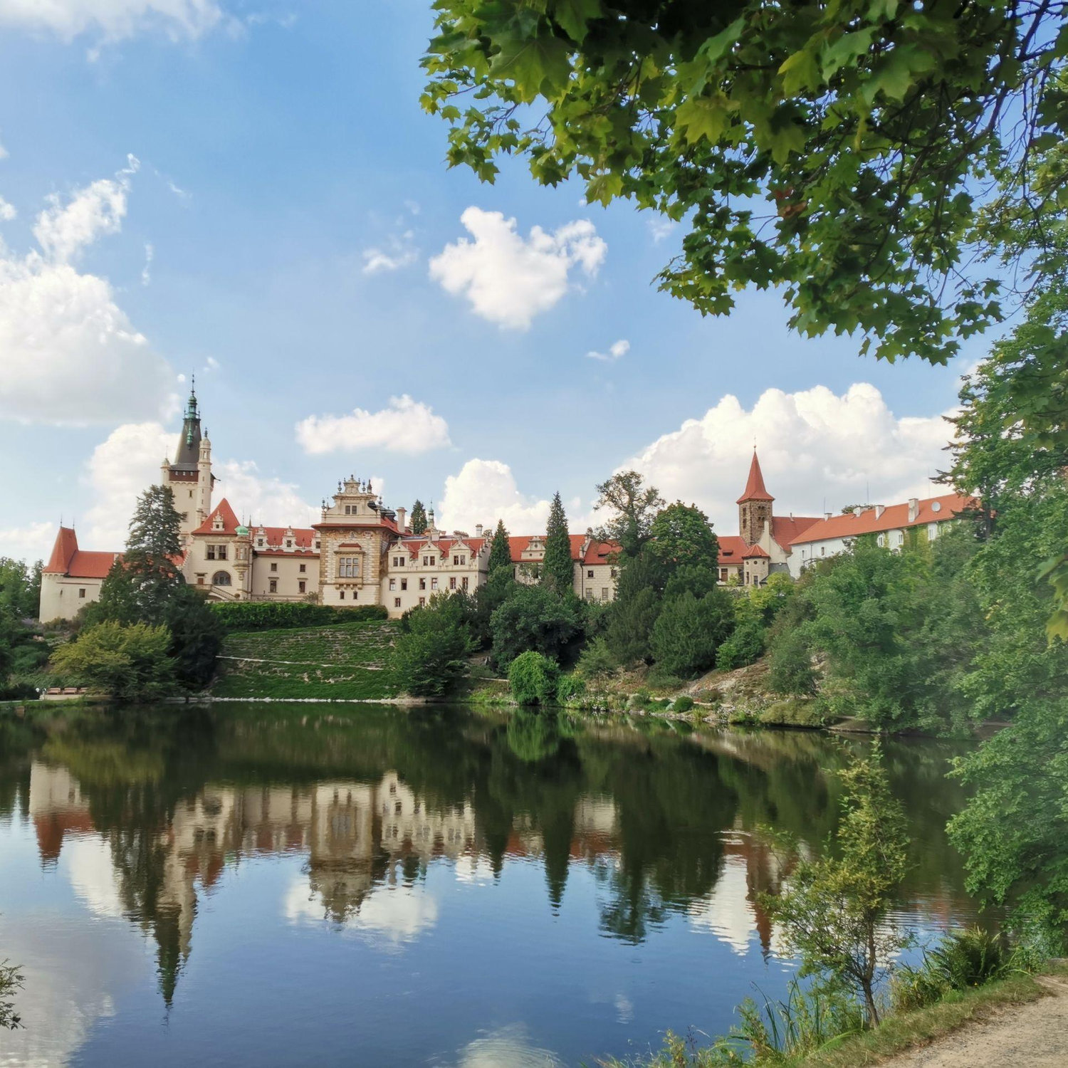 Photos of the park and chateau where our wedding will be.