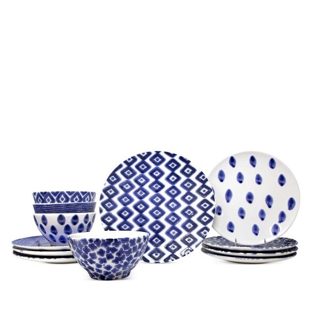 VIETRI Santorini Assorted 12 Piece Place Setting