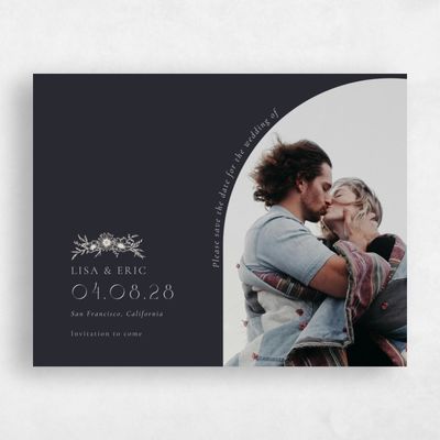 Black Photo Wedding Save the Date - Wiosna Photo