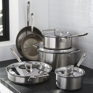 All Clad - All-Clad ® d5 ® Brushed Stainless Steel 10-Piece Cookware Set with Bonus