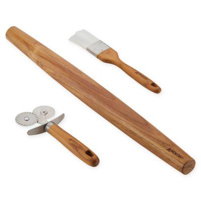 Anolon® Teakwood 3-Piece Pasta Set