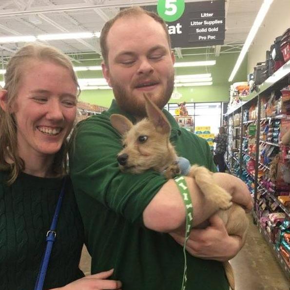 We adopted our first fur-baby, Maverick!