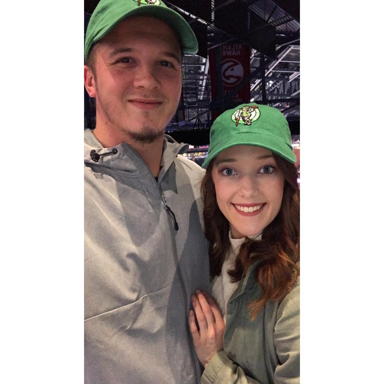Tylers first Celtics game!!
