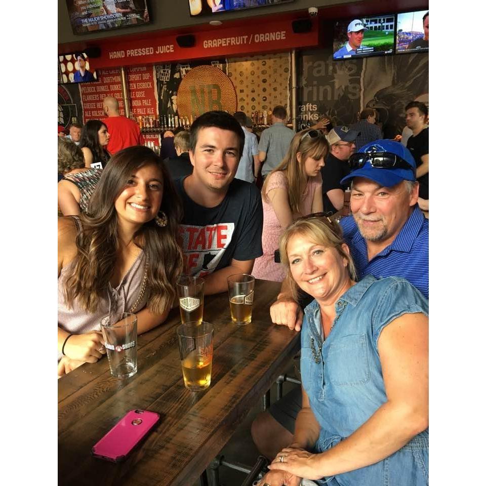 With Corey's parents, Jeff and Dena, before Tom Petty's Concert!