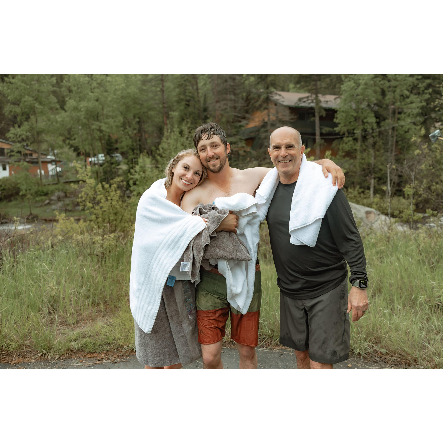 Right after our Baptism with Pastor Bob