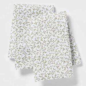 Green Vine - 400 Thread Count Performance Printed Pillowcase Set - Threshold™ - STANDARD