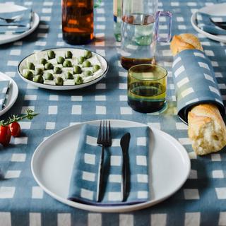 Cross Hatch Tablecloth