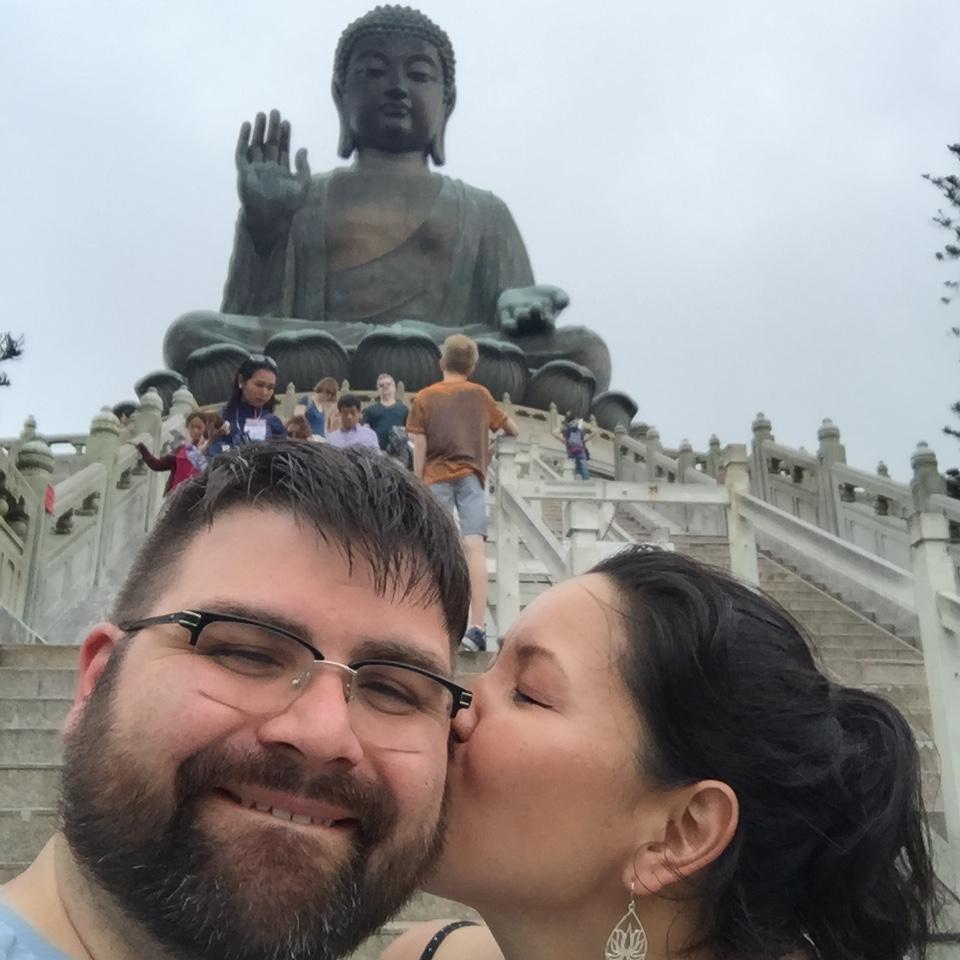 On our flight to Asia, he knew then that he wanted us to spend our lives together.