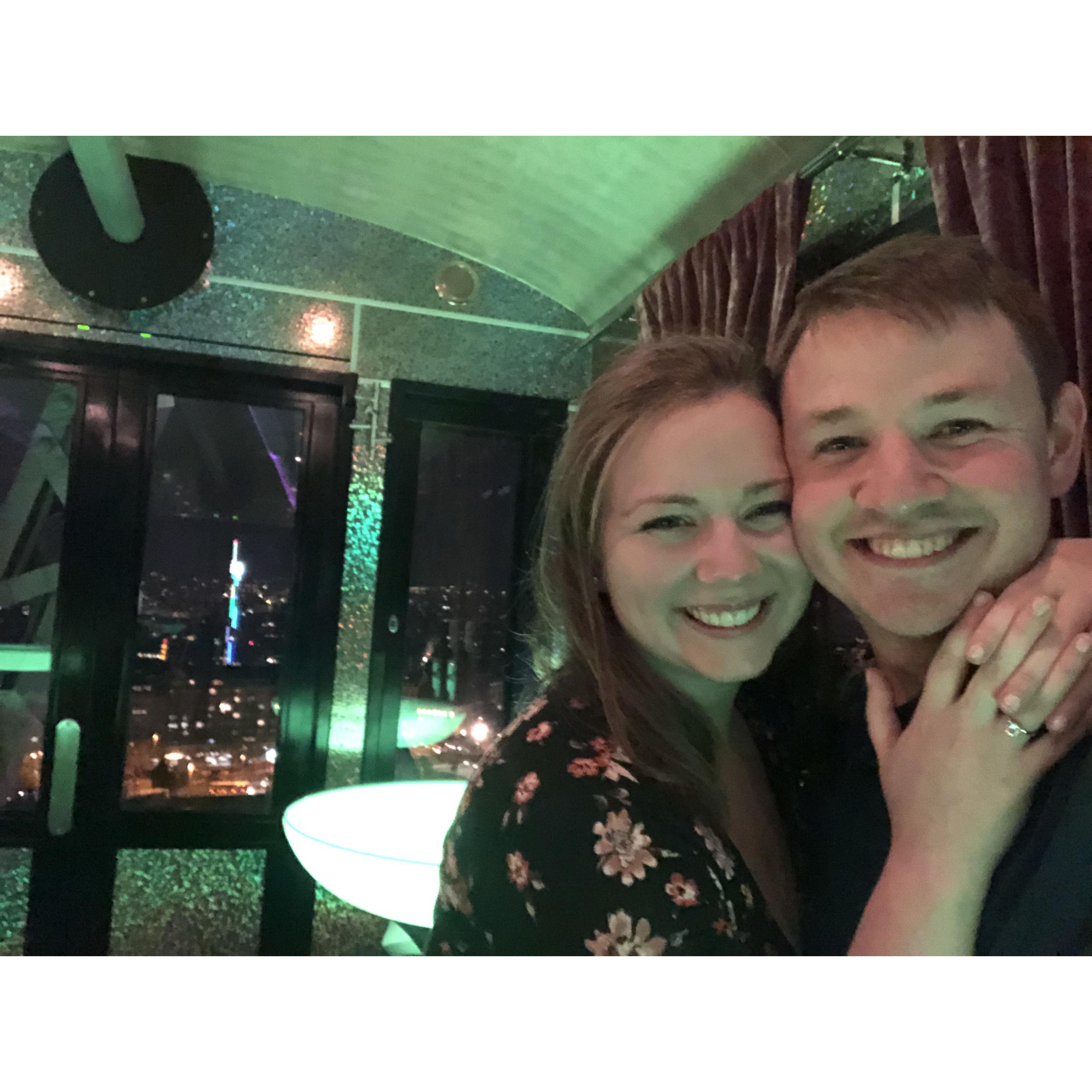 Kristen just said YES to Tim's proposal! Vienna, Austria April 12, 2019
