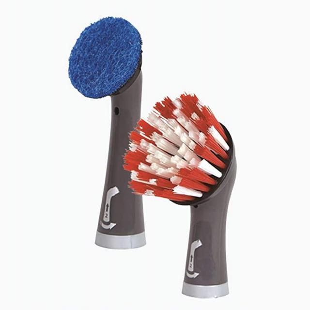 Rubbermaid 2115701 Cleaning Power Scrubber Bathroom Kit, 2 Pieces, Red and Gray