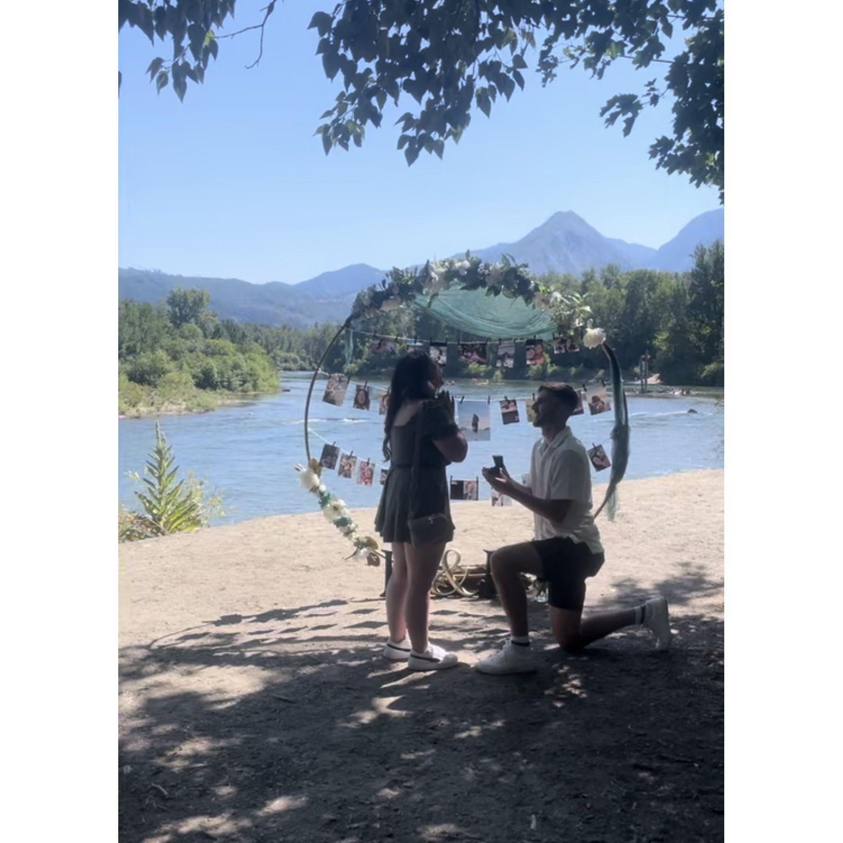 She said "YES"!