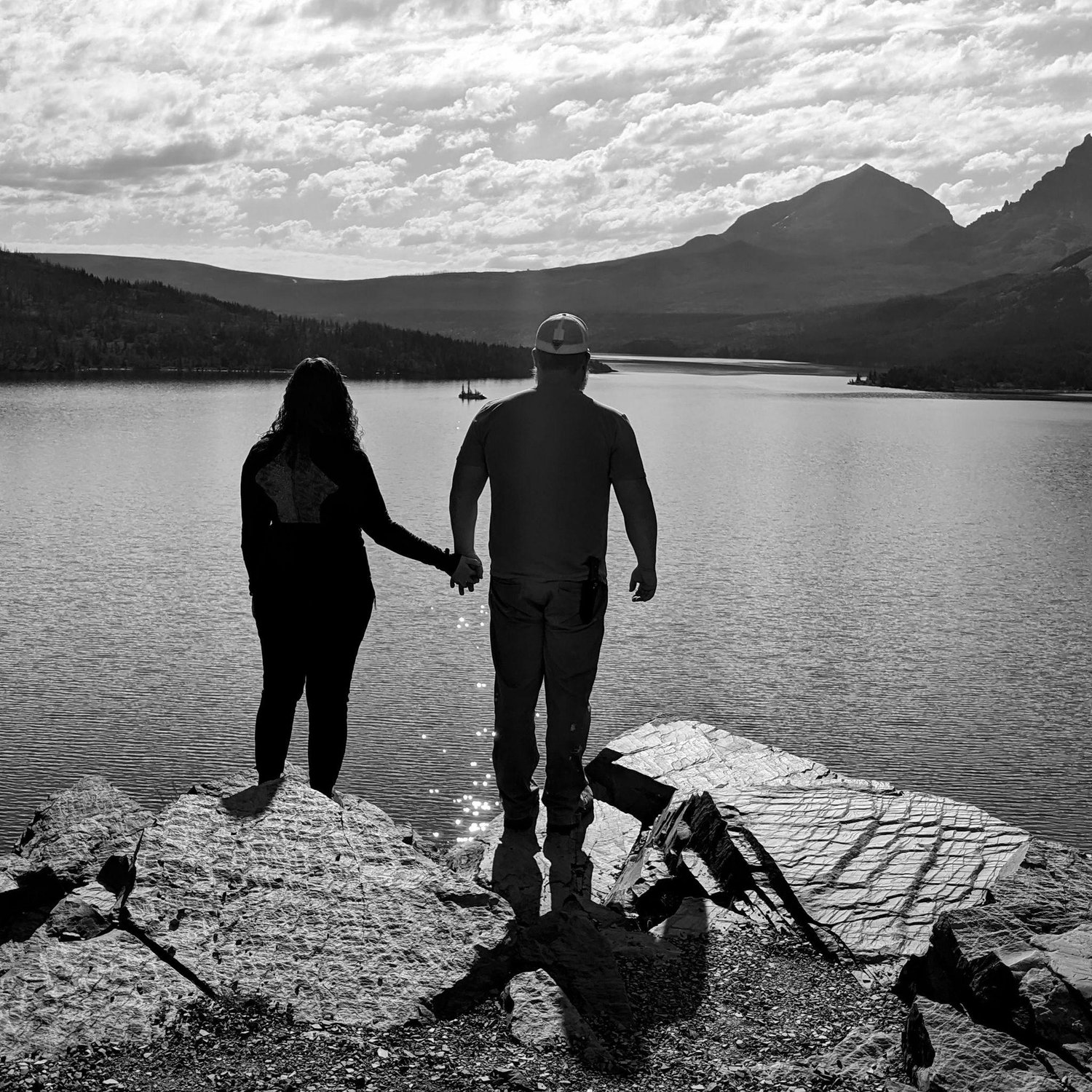 Alex was willing to stand for a Instagram style photo, which was used for the save the date