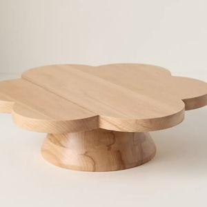 Flower Beech Wood Cake Stand