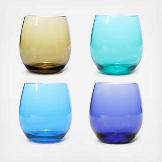 Plastic BPA Free Stemless Drinkware, Set of 4