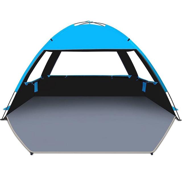 Gorich Beach Tent, Beach Shade Tent for 3/4-5/6-7/8-10 Person with UPF 50+ UV Protection, Portable Beach Tent Sun Shelter Canopy, Lightweight & Easy Setup Cabana Beach Tent