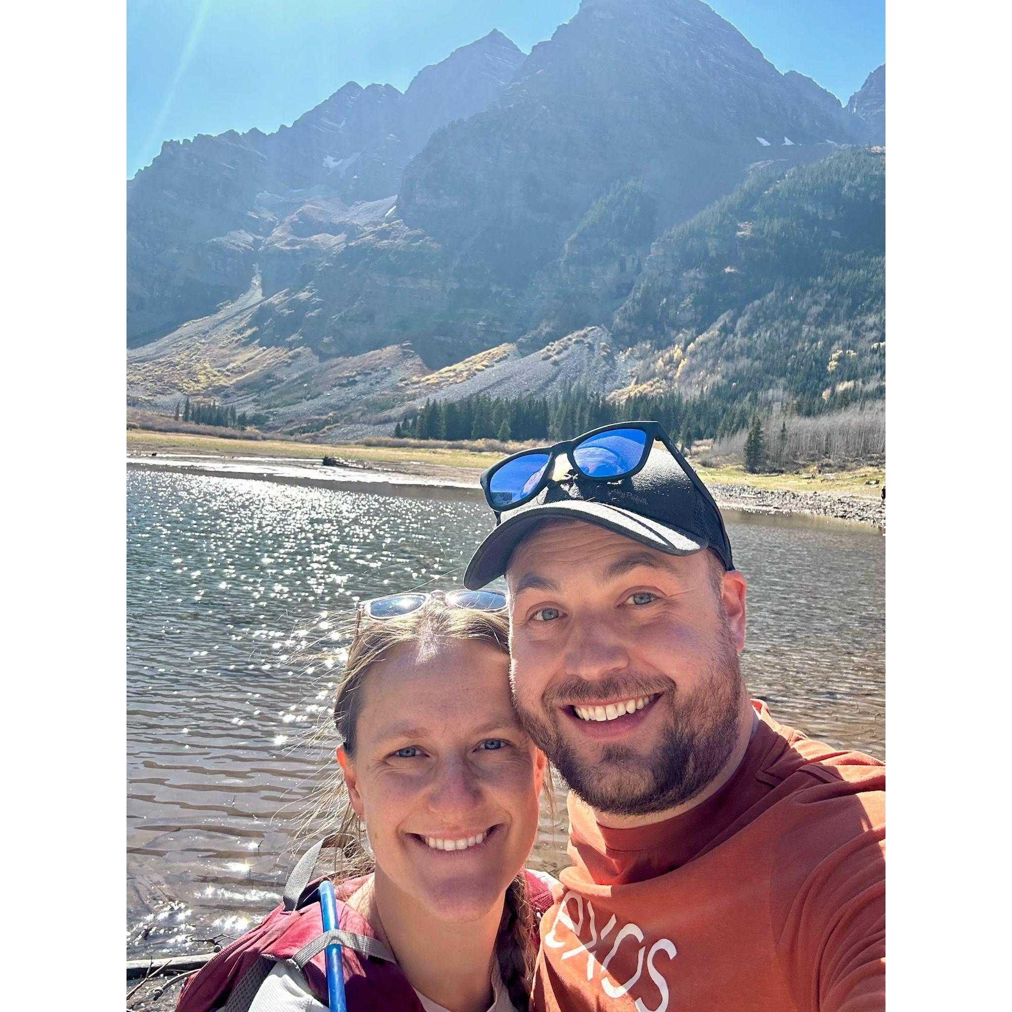 At Maroon Bells! So pretty!