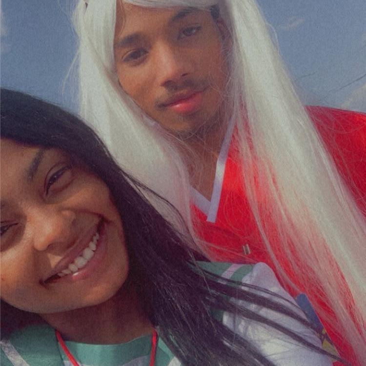 For those who didn't know because the one who knows , knows we are HUGE anime fans!! This year when we went, we went as the characters of Kagome and Inuyasha my favorite anime.